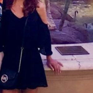 DO + BE black flowy romper